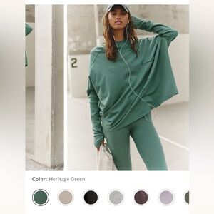 FP Movement hot shot hooded set by Free People Heritage Green set